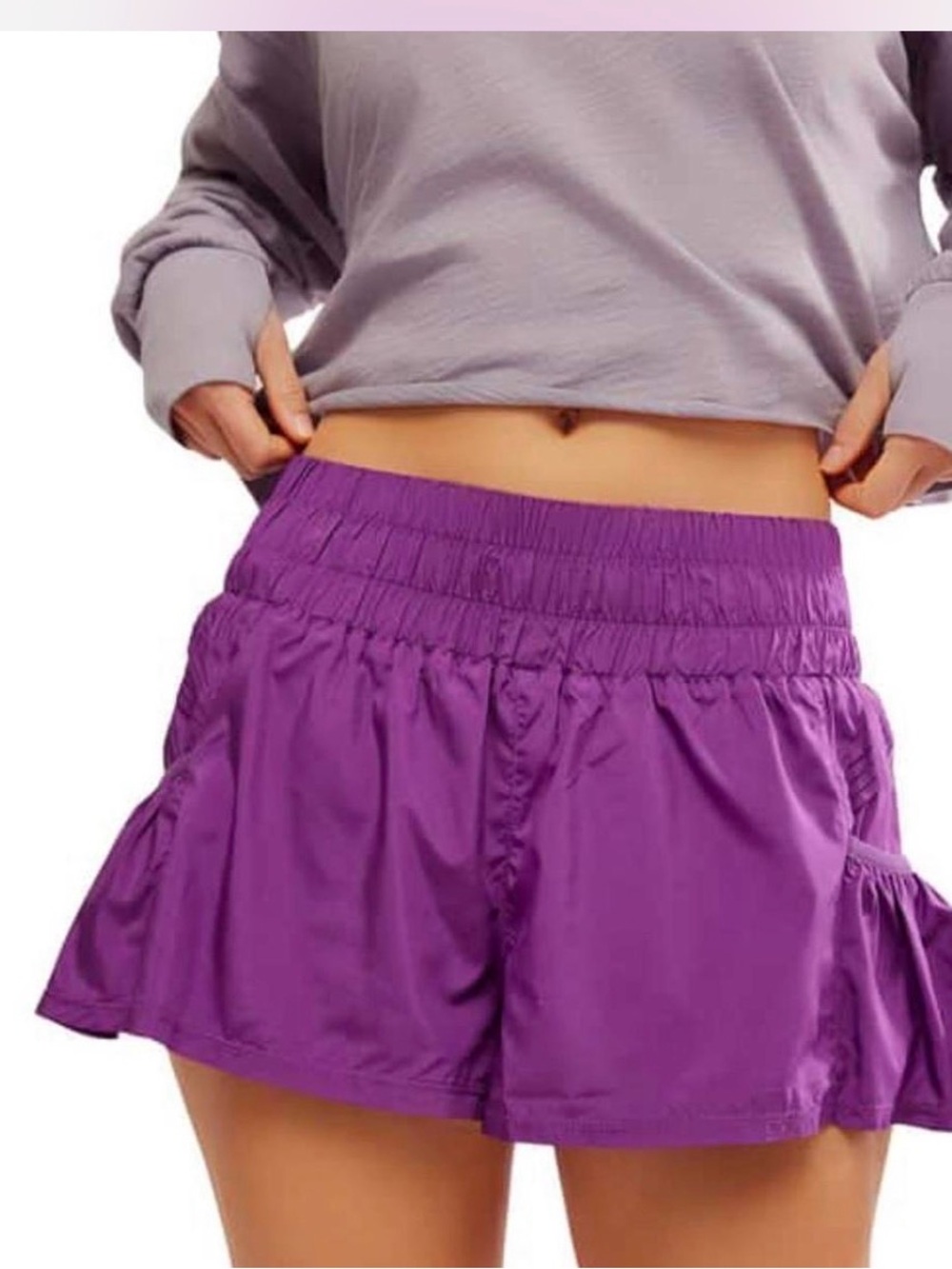 Free People Violet Athletic Skort Shorts